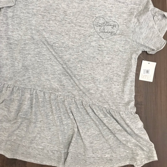 Make + Model Sat/Sun Peplum Top Pj /Loungewear Sm - Picture 4 of 4